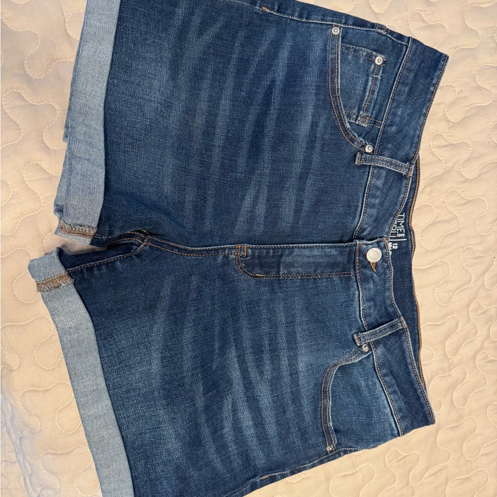 Time and Tru Medium Blue Jean Shorts